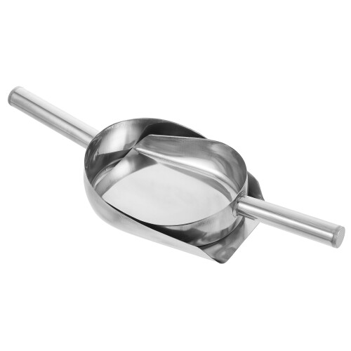 8Pcs Silver Stainless Steel Ice Cube Nut Candy Kitchen Scoops