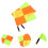 6Pcs Assorted Color Soccer Referee Flags with Sponge Handle for Sports 6