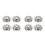 8Pcs Stainless Steel Egg Holders Household Egg Stand Silver 4