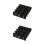 30Pcs Acrylic Table Number Signs Double-Sided Black Design 4