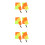6Pcs Assorted Color Soccer Referee Flags with Sponge Handle for Sports 5