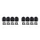 8Sets Black Sponge Mic Covers with Rubber Non-Slip Protective Rings 10