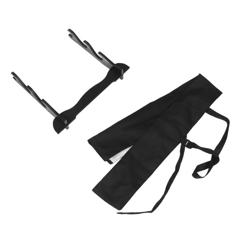 4Sets Space-Saving Black Wood Sword Rack Three-Layer Holder with Bag 1