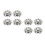 8Pcs Stainless Steel Egg Holders Household Egg Stand Silver 5
