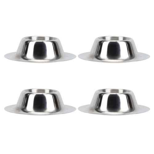 8Pcs Stainless Steel Egg Holders Household Egg Stand Silver 1