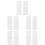 5Pairs White Plastic Window Tilt Latch Locks Snap-in Replacement Pairs 7