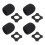 8Sets Black Sponge Mic Covers with Rubber Non-Slip Protective Rings 3