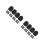 8Sets Black Sponge Mic Covers with Rubber Non-Slip Protective Rings 9