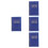 4Pcs Blue Task Planner Notebook with Portable Design and Smooth Pages 4