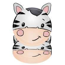 Jungle Dierenthema Papieren Bord Dieren Wegwerpborden Bestekset voor Wild Dierenthema Babydoop Paard