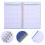 4Pcs Blue Task Planner Notebook with Portable Design and Smooth Pages 9