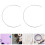 60Pcs Versatile Silver Iron Rings for DIY Macrame and Craft Decor 11