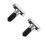 2Pcs Battery-Free Digital Shower Thermometer Silver with Standard Nut 8