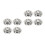 8Pcs Stainless Steel Egg Holders Household Egg Stand Silver 6