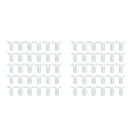 1000Pcs Beige Plastic Nail Tips Sample Display Ring for Salon Nail Art 2