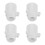 4Pcs White Shower Stop Valves Plastic Rubber with Precise Flow Control 7