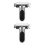 2Pcs Battery-Free Digital Shower Thermometer Silver with Standard Nut 10