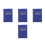 4Pcs Blue Task Planner Notebook with Portable Design and Smooth Pages 8