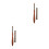 2Pcs Brown Manicure Brushes with Gradient Tip and Sandalwood Handle 8