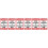 6Pcs PVC Red Sign Stickers Self-Adhesive Wall Package Decals 5