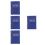 4Pcs Blue Task Planner Notebook with Portable Design and Smooth Pages 3