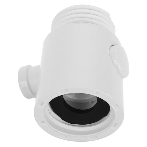4Pcs White Shower Stop Valves Plastic Rubber with Precise Flow Control 2
