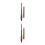 2Pcs Brown Manicure Brushes with Gradient Tip and Sandalwood Handle 7