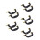 10Pcs Versatile Black Plastic Carrying Handles for Suitcase Tool Box 4