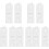 5Pairs White Plastic Window Tilt Latch Locks Snap-in Replacement Pairs 3