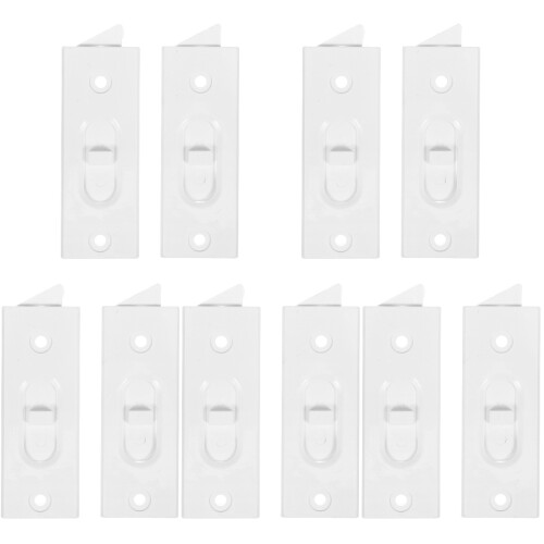 5Pairs White Plastic Window Tilt Latch Locks Snap-in Replacement Pairs 2