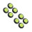 8Pcs Mini Level Tool Acrylic Universal Bubble Spirit Level Multi Color 11