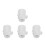 4Pcs White Shower Stop Valves Plastic Rubber with Precise Flow Control 5
