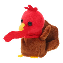 2Pcs Cute Turkey Finger Puppets for Toddlers Role Play Toy
