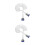 2Pcs White Handheld Bidet Sprayer Kit Abs+alloy Rv Camping Essentials 6