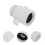 4Pcs White Shower Stop Valves Plastic Rubber with Precise Flow Control 11