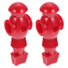 8Pcs Durable Red Resin Table Football Player Parts Foosball Men Set