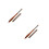 2Pcs Brown Manicure Brushes with Gradient Tip and Sandalwood Handle 3