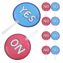 20Pcs Plastic Classroom Discussion Paddles Student Participation Signs