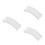 3Pcs White Plastic Mini Arch Bridge Statue for Micro Landscape Models 10
