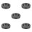 5Pcs Round Graphite Ingot Mold Black Metal Casting Mold for Workshop 5