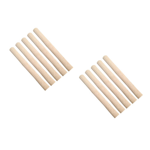 10Pcs Wood Hammer Handle Replacement Ergonomic Solid Wood Grip Khaki 1