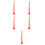 5Pcs Red Soft Caulking Tips ABS Nozzle Extension Durable Tool Kit 3