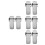8Pcs Black Plastic Lighter Holder Waterproof Protective Sleeve 7