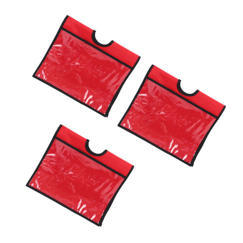3Pcs Versatile Red Traffic Cone Sleeves for Construction and Parking 2