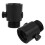 8Pcs Black ABS Shower Flow Regulating Valve Shut Off 2