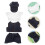 3Sets Doll Costume Assorted Soft Fabric Summer Clothes Hat Accessories 10