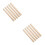 10Pcs Wood Hammer Handle Replacement Ergonomic Solid Wood Grip Khaki 4