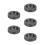 5Pcs Round Graphite Ingot Mold Black Metal Casting Mold for Workshop 8