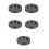 5Pcs Round Graphite Ingot Mold Black Metal Casting Mold for Workshop 9