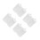 4Pcs Miniature White Models for Educational Display 5